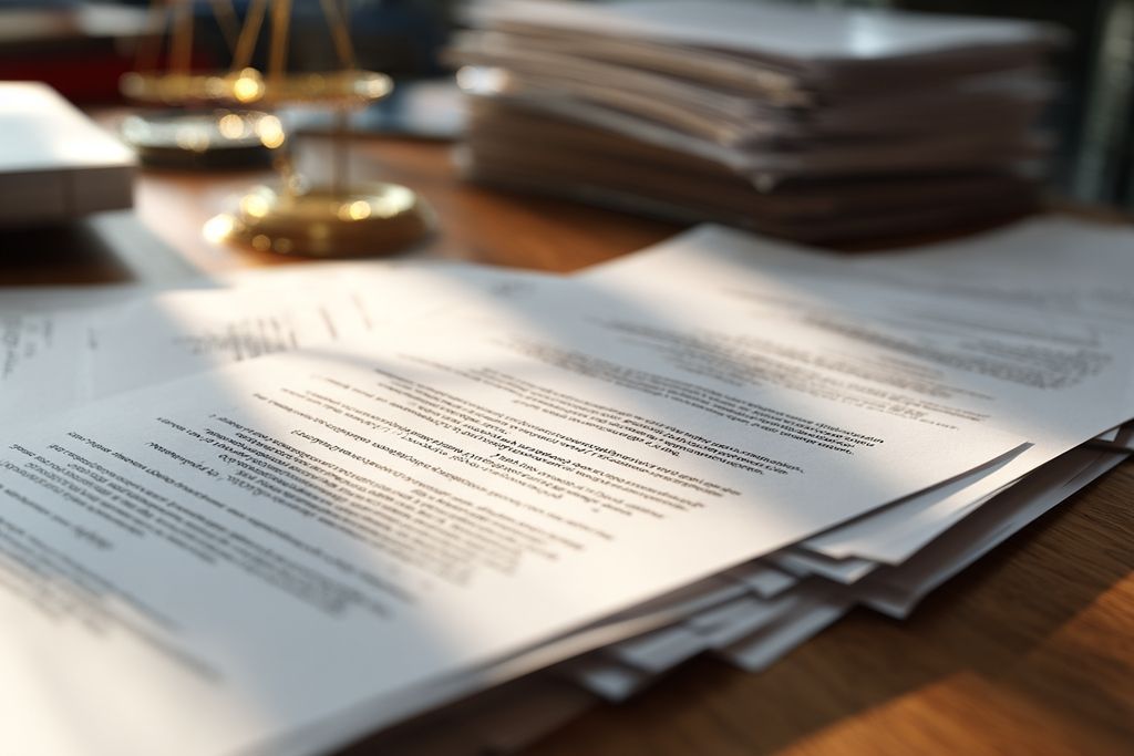 Vue détaillée de documents juridiques et fiscale pour illustrer les conséquences financières
