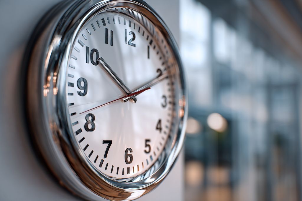 Image d'une horloge marquant le temps et symbolisant l'urgence des procédures administratives.